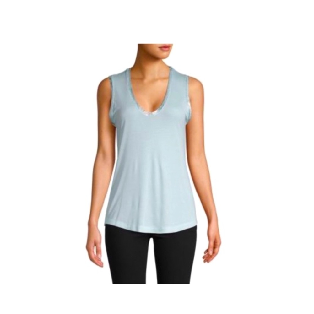 Zadig & Voltaire light blue sleeveless tank